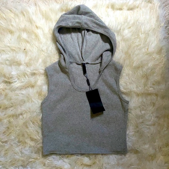 NVGTN Tops - NVGTN || NWT Lazy Day Lounge Cropped Sleeveless Tank {Grey}